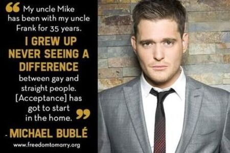 Ser gay segun ... Michael Bublé
